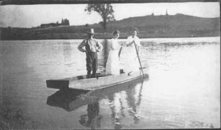 Boating on the Saugeen River, 1912